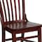 Flash Furniture Dining Chair, School House Back, Mah Wood XU-DG-W0006-MAH-GG - alternate 10